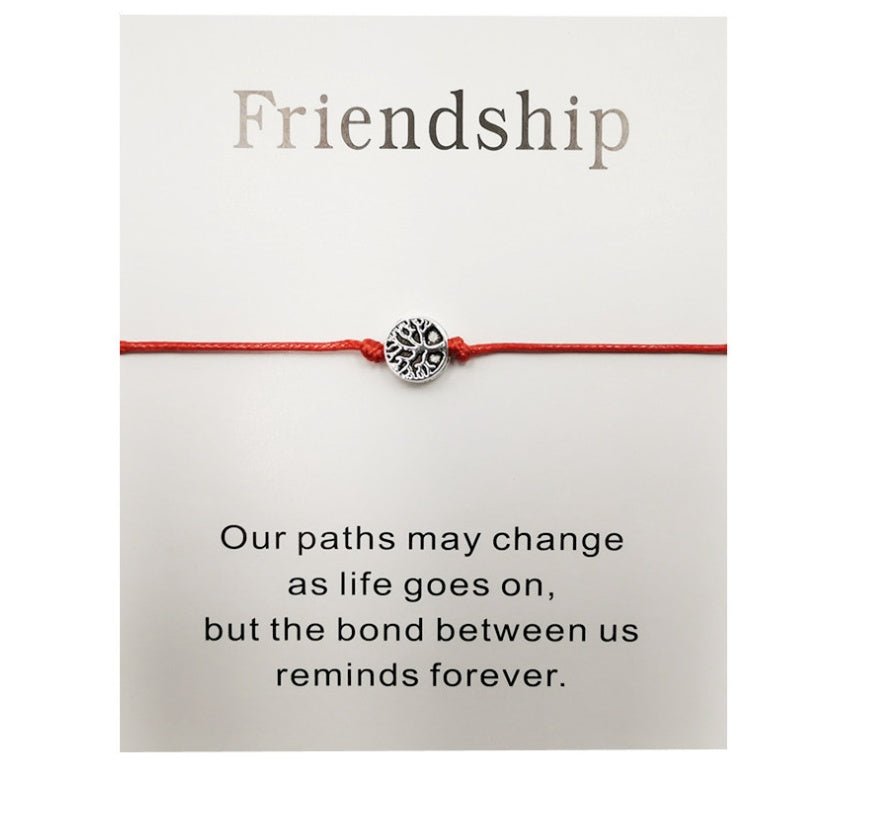 Hand - woven Red Rope Tree of Life Bracelet - NeraVault