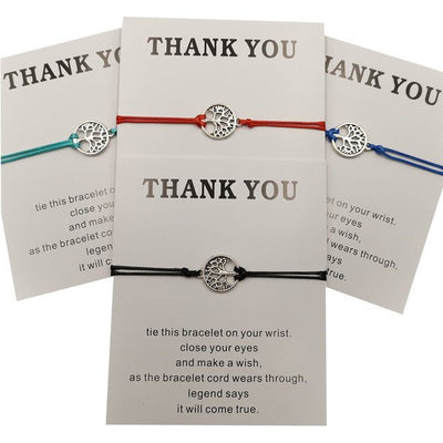 Hand - woven Red Rope Tree of Life Bracelet - NeraVault