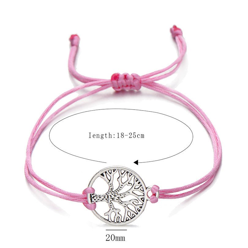 Hand - woven Red Rope Tree of Life Bracelet - NeraVault