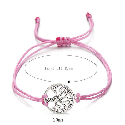 Hand - woven Red Rope Tree of Life Bracelet - NeraVault