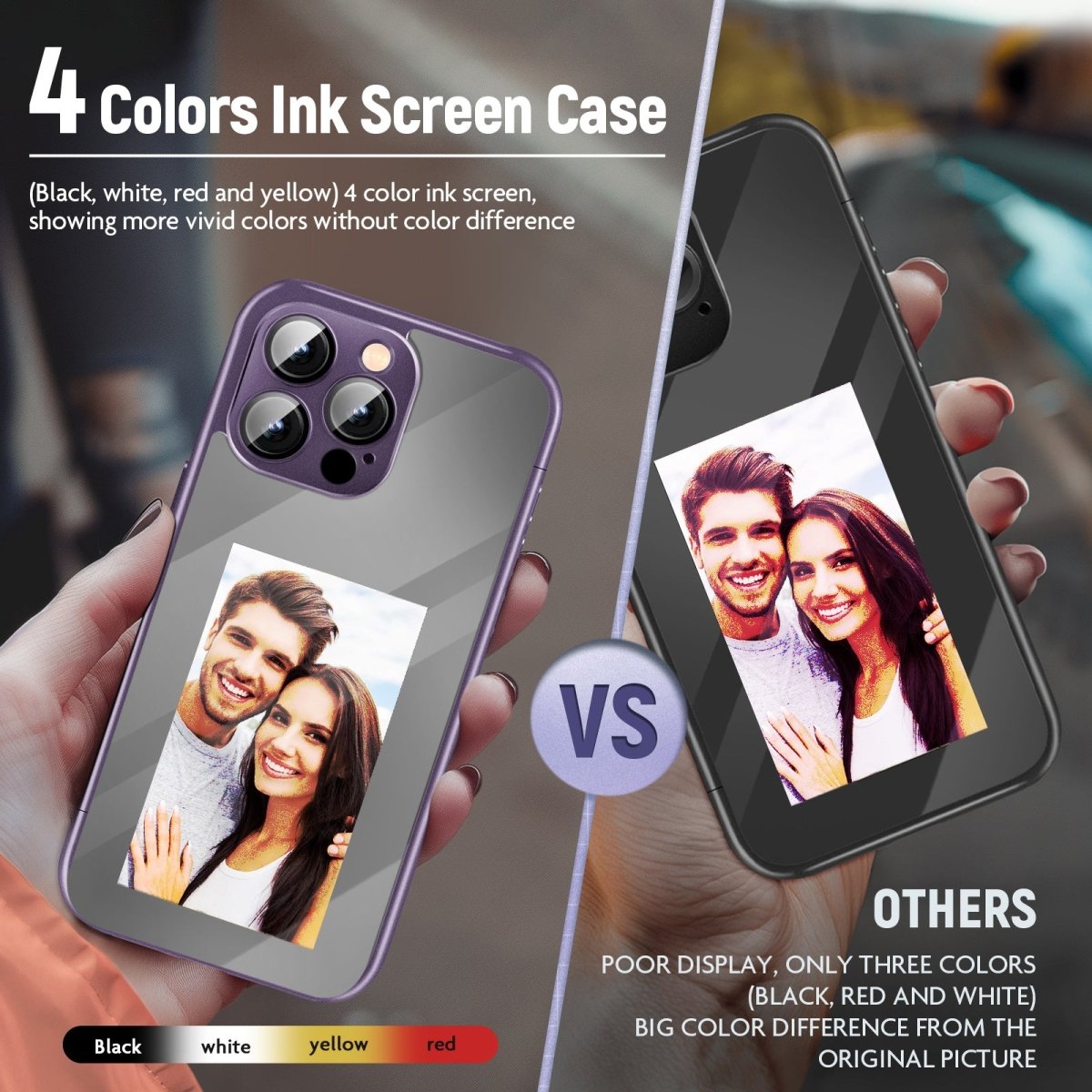 IPhone15 PRO PROMAX NFC Ink Screen Flip Phone Case Smart Creative DIY Custom All - Inclusive Case - NeraVault
