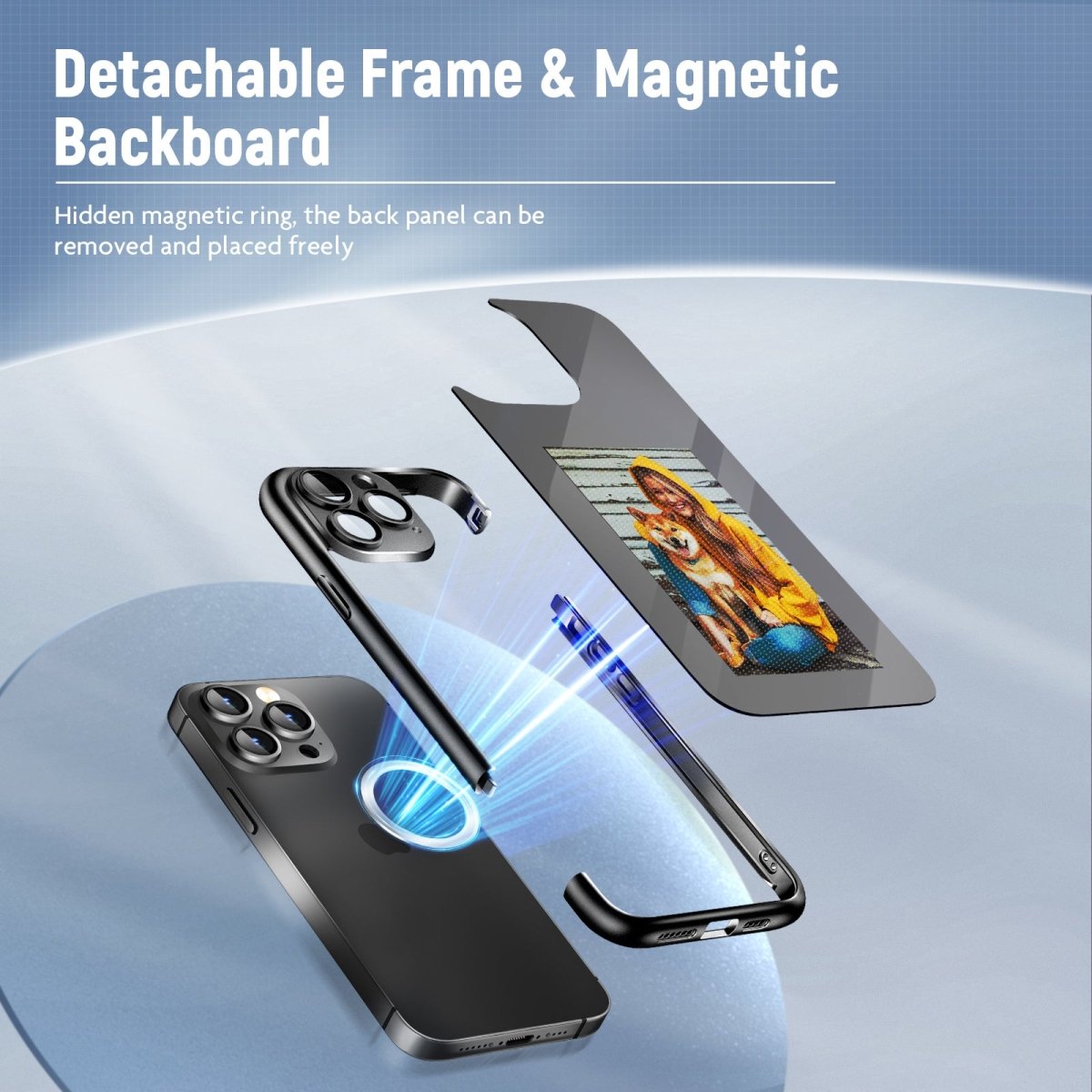 IPhone15 PRO PROMAX NFC Ink Screen Flip Phone Case Smart Creative DIY Custom All - Inclusive Case - NeraVault