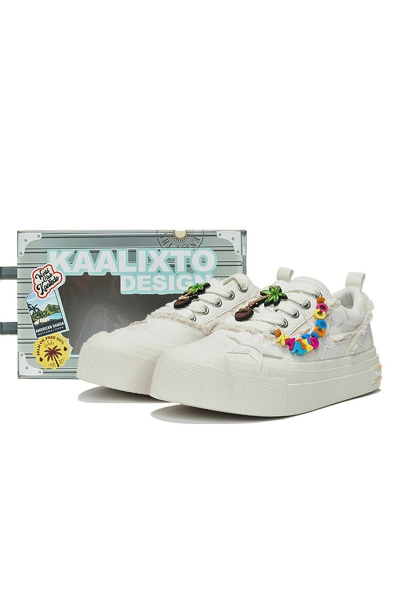 KAALIXTO - Retro Star Sneakers - West Lake Longjing Tea - Unisex - NeraVault