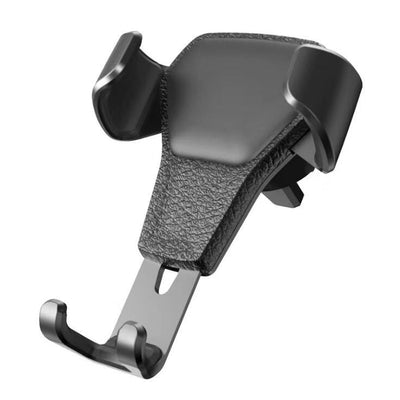 Leather grain gravity mobile phone car holder - NeraVault