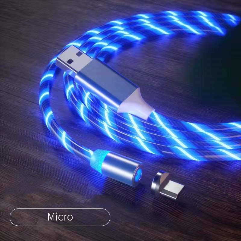 Magnetic Charging Cable Streamer Fast Charging Cable Lighting Micro USB Cable LED Magnet Charger Type - C Cable - NeraVault