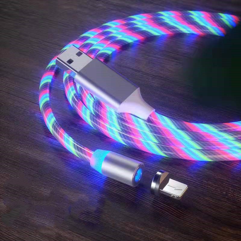 Magnetic Charging Cable Streamer Fast Charging Cable Lighting Micro USB Cable LED Magnet Charger Type - C Cable - NeraVault