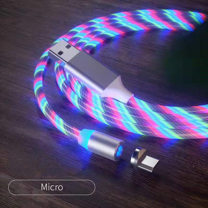 Magnetic Charging Cable Streamer Fast Charging Cable Lighting Micro USB Cable LED Magnet Charger Type - C Cable - NeraVault