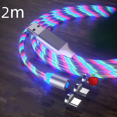 Magnetic Charging Cable Streamer Fast Charging Cable Lighting Micro USB Cable LED Magnet Charger Type - C Cable - NeraVault