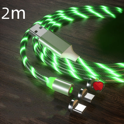 Magnetic Charging Cable Streamer Fast Charging Cable Lighting Micro USB Cable LED Magnet Charger Type - C Cable - NeraVault