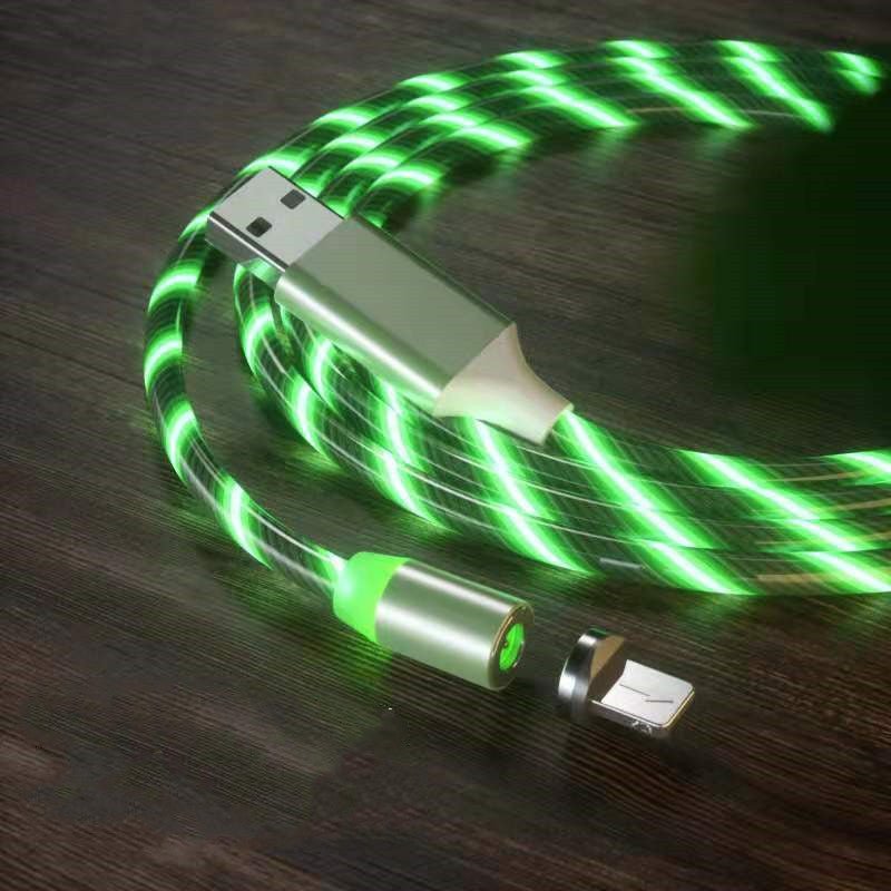 Magnetic Charging Cable Streamer Fast Charging Cable Lighting Micro USB Cable LED Magnet Charger Type - C Cable - NeraVault