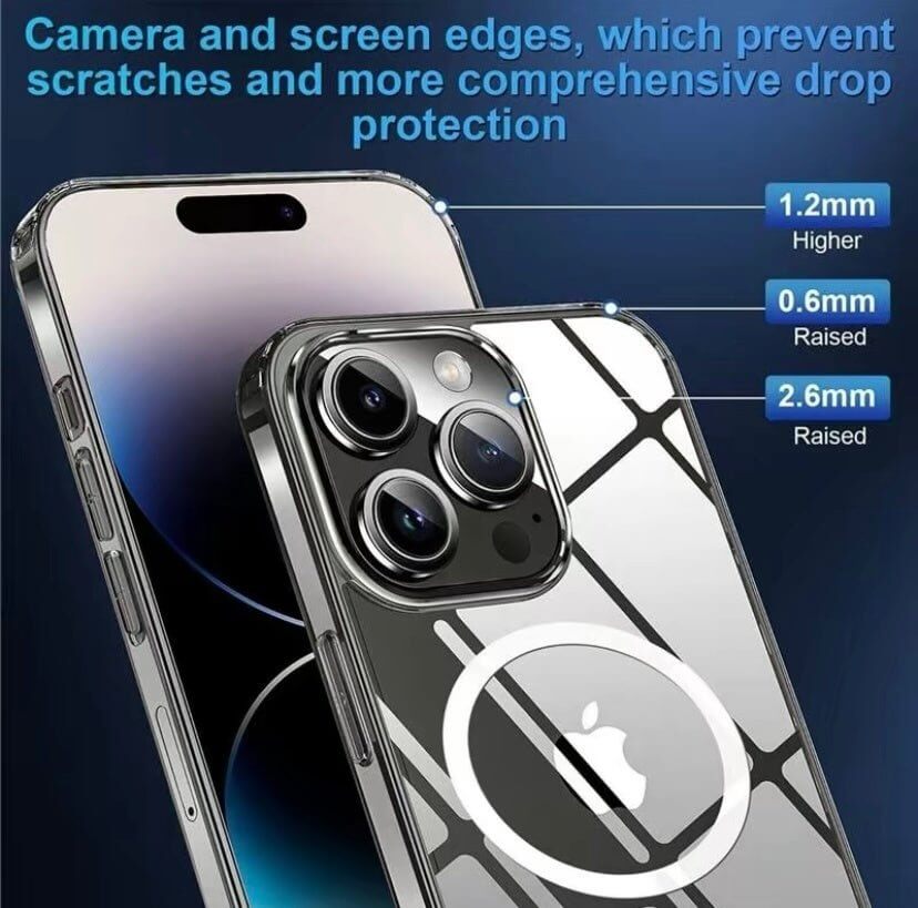 Magnetic phone Case For iPhone 15 14 Plus, Pro, Pro Max Case, Compatible With MagSafe, Shockproof Military - NeraVault