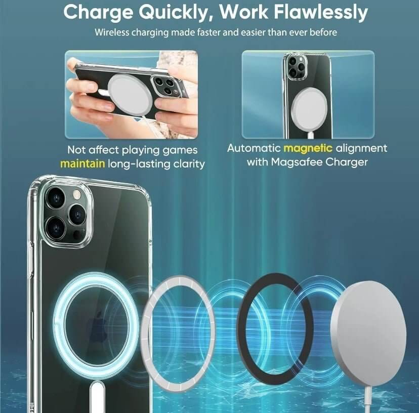 Magnetic phone Case For iPhone 15 14 Plus, Pro, Pro Max Case, Compatible With MagSafe, Shockproof Military - NeraVault