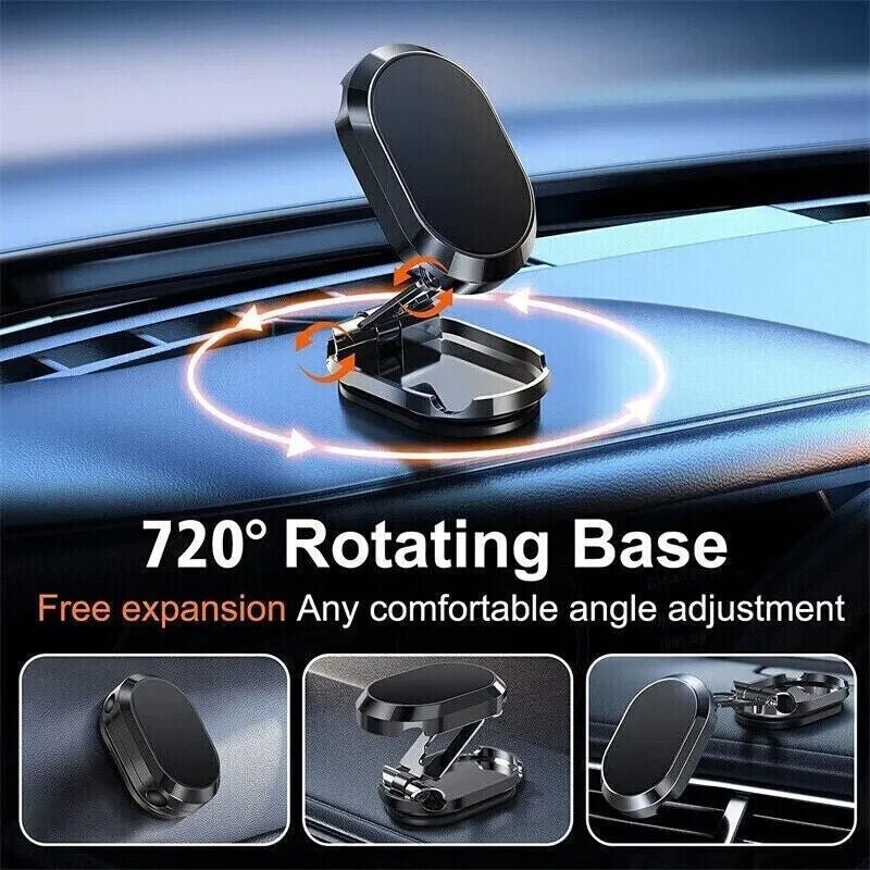Magnetic Phone Holder For Car, Dashboard Car Phone Holder Mount Magnetic Stainless Steel Car Phone Holder - Dashboard Mount, Water - resistant, Rotatable - NeraVault