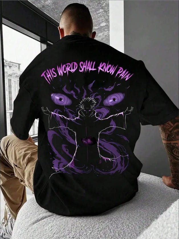 Men's Creative Anime - Inspired Casual T-Shirt - Comfortable Crew Neck, Short Sleeve, Regular Fit, Machine Washable - Perfect For Casual Attire - NeraVault