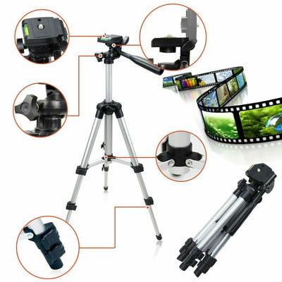 Professional Camera Tripod Stand Holder Mount For Cell Phone, Portable Tripod, Mobile Phone Live Stream Holder, Camera Tripod - NeraVault