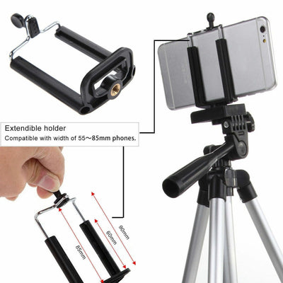 Professional Camera Tripod Stand Holder Mount For Cell Phone, Portable Tripod, Mobile Phone Live Stream Holder, Camera Tripod - NeraVault