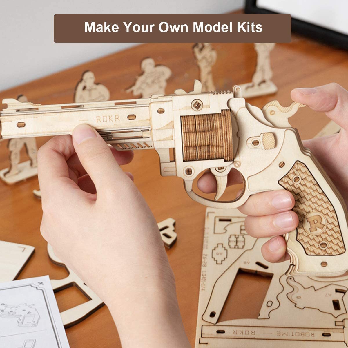 Robotime Gun Blocks Model Buliding Kit Toys Gift For Children Kids Boys Birthday Gift - NeraVault
