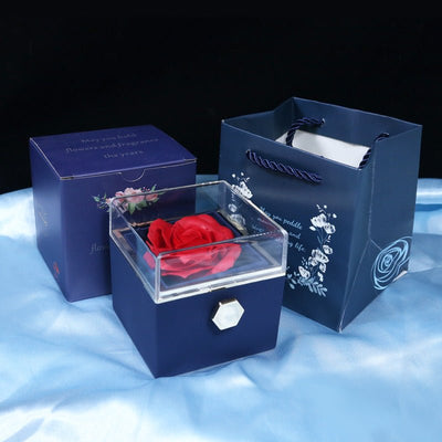 Rotating Soap Flower Rose Gift Box For Women - NeraVault
