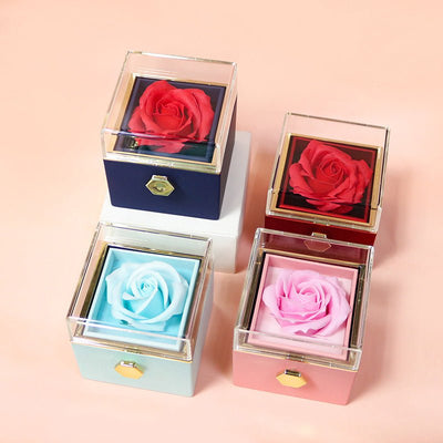 Rotating Soap Flower Rose Gift Box For Women - NeraVault