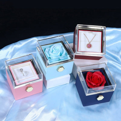 Rotating Soap Flower Rose Gift Box For Women - NeraVault