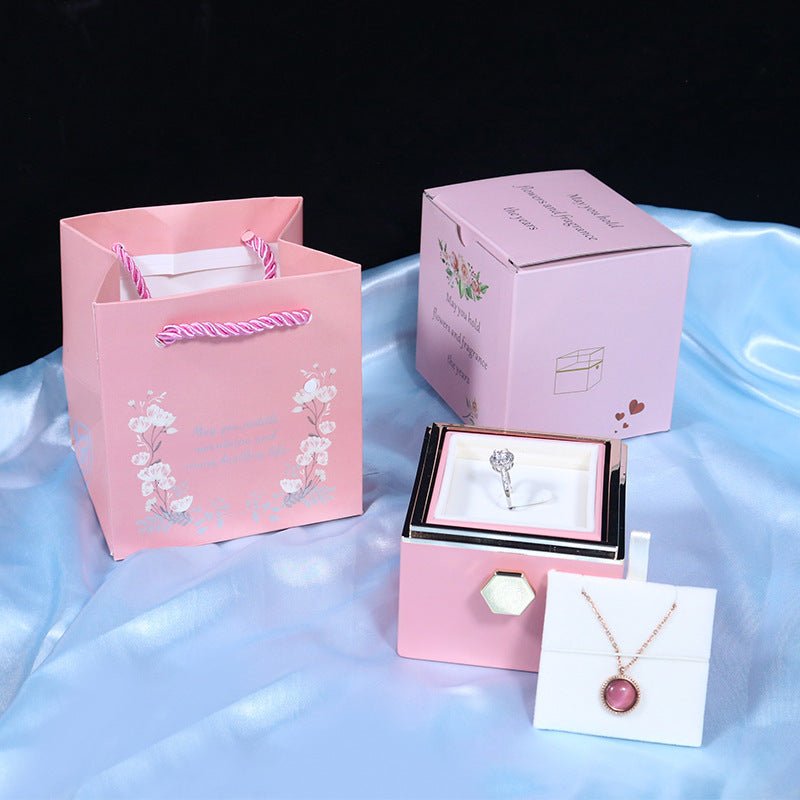Rotating Soap Flower Rose Gift Box For Women - NeraVault