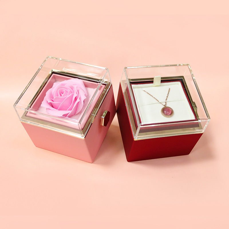Rotating Soap Flower Rose Gift Box For Women - NeraVault