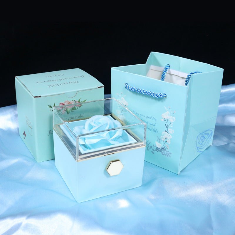 Rotating Soap Flower Rose Gift Box For Women - NeraVault
