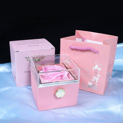 Rotating Soap Flower Rose Gift Box For Women - NeraVault