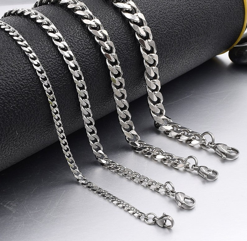 Trendy Cuban Chain Hip - hop Thick Six - sided Sweater Chain That Won't Fade - NeraVault