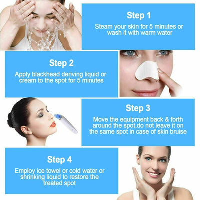 Unisex Electric Blackhead Pore Cleaner Acne Pimple Remover Strong Suction Tool - NeraVault