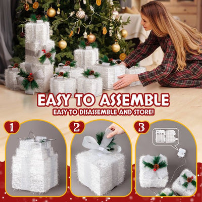 White Christmas Lighting Gift Box - NeraVault