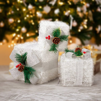 White Christmas Lighting Gift Box - NeraVault