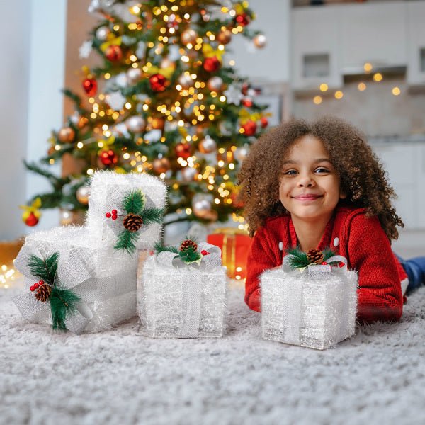 White Christmas Lighting Gift Box - NeraVault