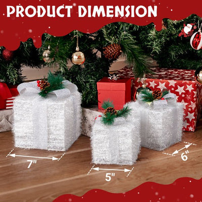 White Christmas Lighting Gift Box - NeraVault