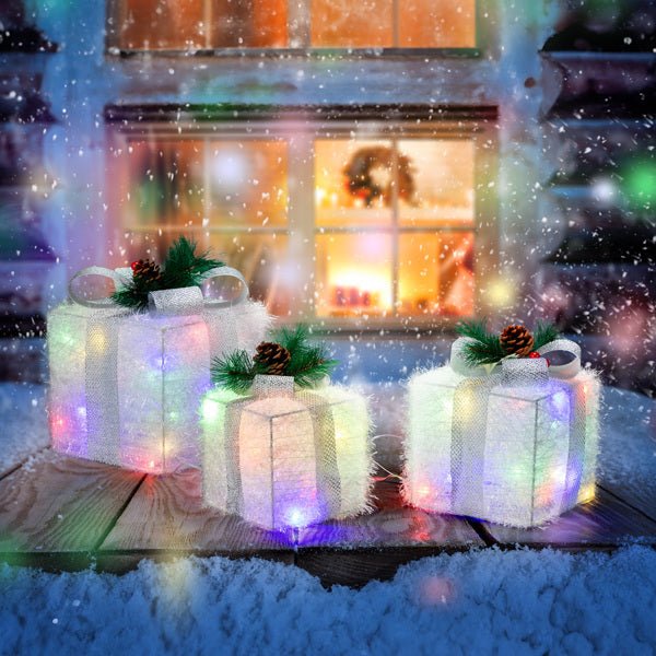 White Christmas Lighting Gift Box - NeraVault
