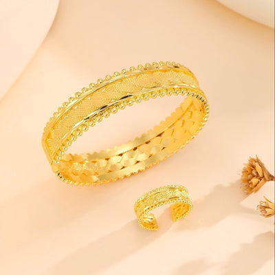Women's 2pcs Vintage Gold Plated Bracelet - NeraVault