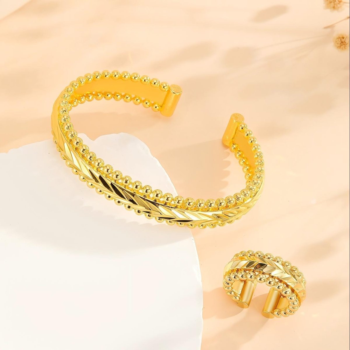 Women's 2pcs Vintage Gold Plated Bracelet - NeraVault