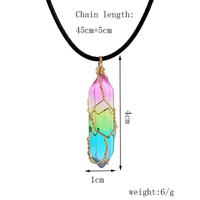 Women's Transparent Geometric Diamond Crystal Necklace - NeraVault