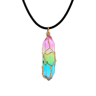 Women's Transparent Geometric Diamond Crystal Necklace - NeraVault