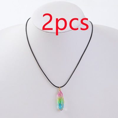 Women's Transparent Geometric Diamond Crystal Necklace - NeraVault
