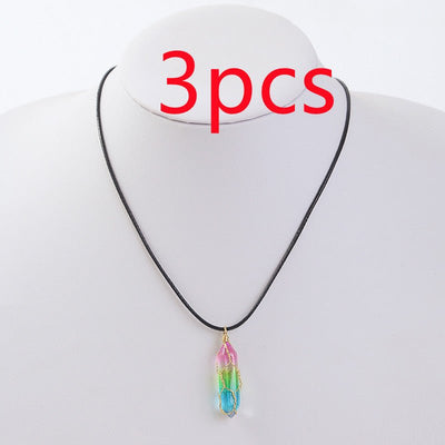 Women's Transparent Geometric Diamond Crystal Necklace - NeraVault