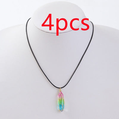 Women's Transparent Geometric Diamond Crystal Necklace - NeraVault