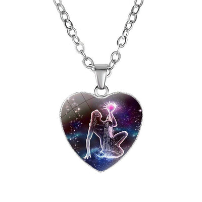 Women's Zodiac Heart Pendant Necklace - NeraVault
