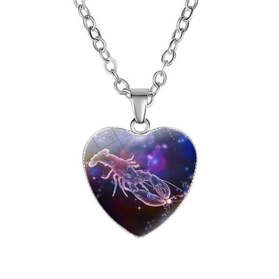 Women's Zodiac Heart Pendant Necklace - NeraVault