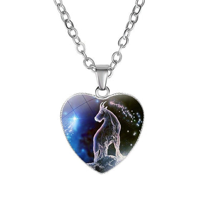 Women's Zodiac Heart Pendant Necklace - NeraVault