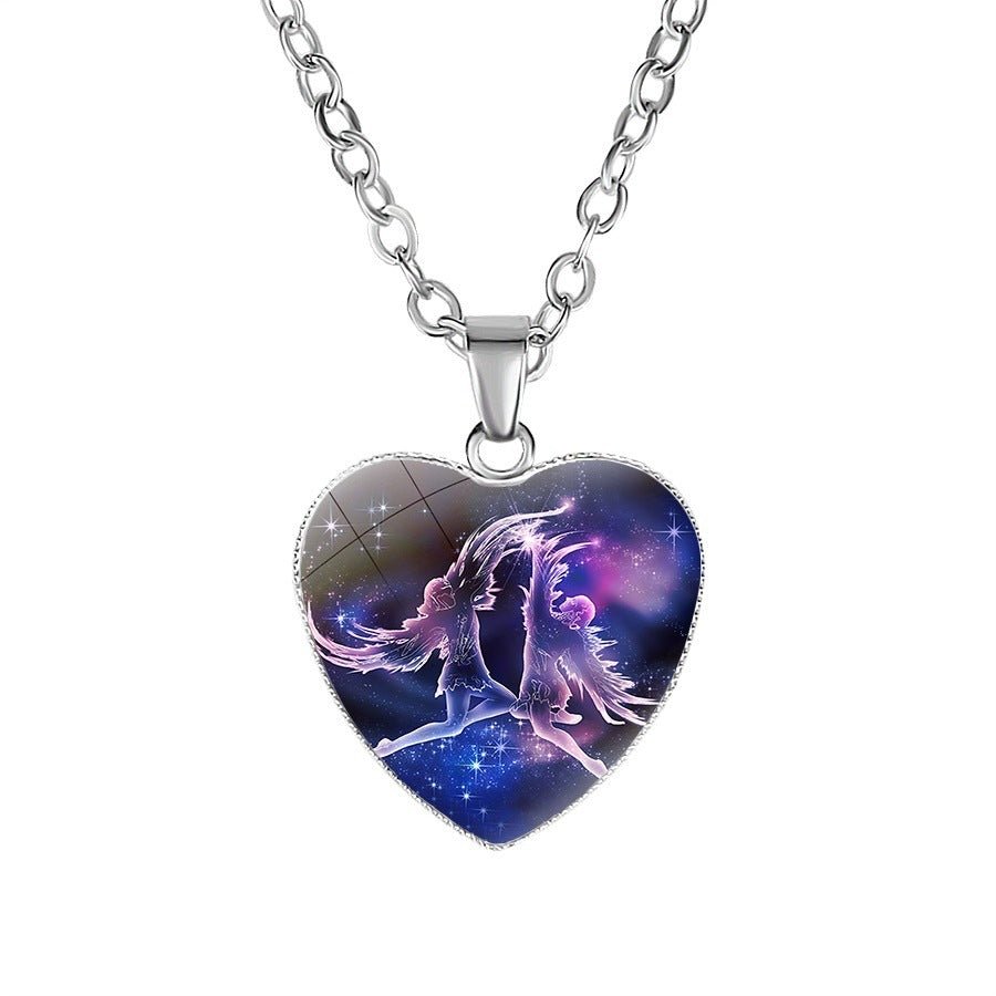 Women's Zodiac Heart Pendant Necklace - NeraVault
