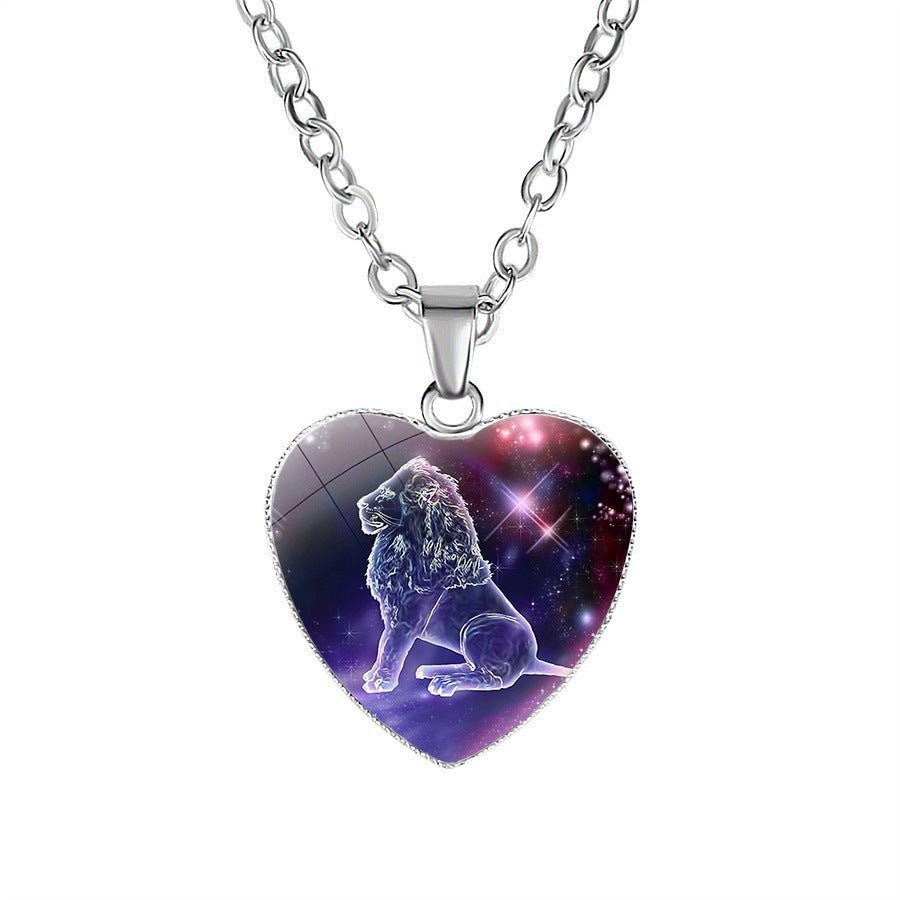 Women's Zodiac Heart Pendant Necklace - NeraVault