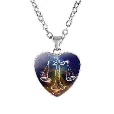 Women's Zodiac Heart Pendant Necklace - NeraVault
