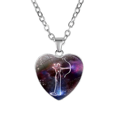 Women's Zodiac Heart Pendant Necklace - NeraVault