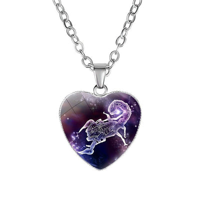 Women's Zodiac Heart Pendant Necklace - NeraVault